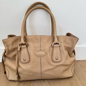 TODS Leather Top Handle Shoulder Handbag